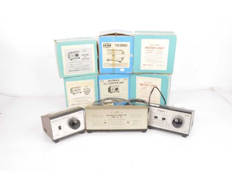 Hammant and Morgan Controllers Switches and meters (9), comprising in original boxes Multipack DC Controller (3 one unboxed),