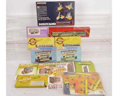 Hornby locomotive with assorted coach and wagon kits tools paints and modelling accessories 00 gauge (qty), comprising Hornby
