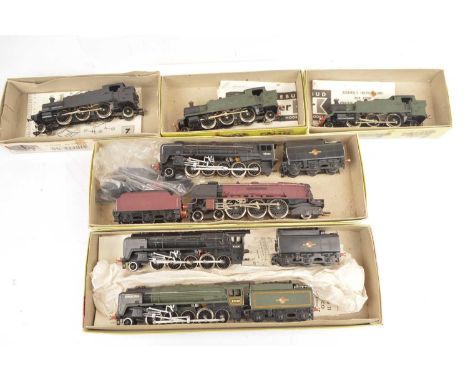 Motorised 00 gauge Kitmaster Locomotive kits (7), comprising  Coronation class 4-6-2 Locomotive and tender BR maroon,  class 