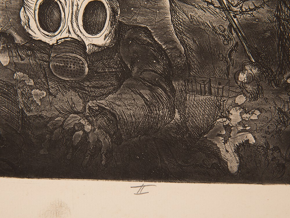 Otto Dix, Sturmtruppe geht unter Gas