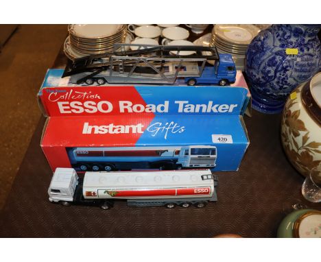 Two boxed Esso lorries