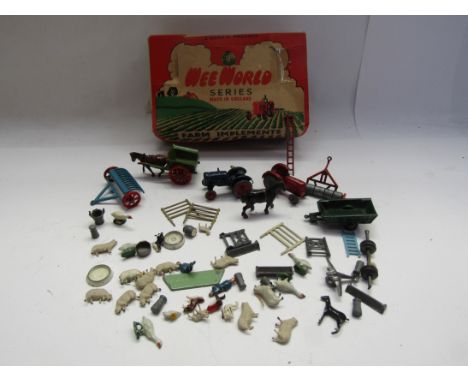 A Wardie Wee World Series box containing mixed 00 scale figures and vehicles