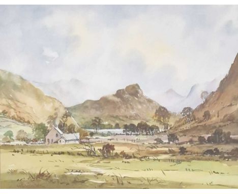 G R CARTER watercolour - entitled verso 'Crummock Waters (Cumbria)', signed, 36 x 42cmsComments: framed and glazed in wood