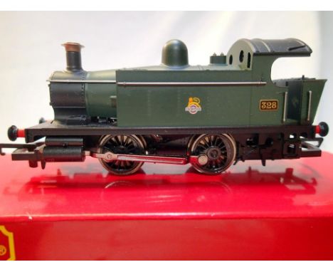 OO scale Hornby R2665, industrial tank, BR green early crest, 328, no paperwork. P&amp;P Group 1 (£14+VAT for the first lot a