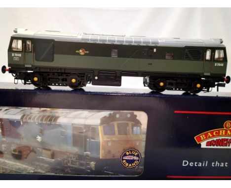 OO scale Bachmann 32-400 class 25 detailed D7648, green late crest, detailed, very good condition, wear to box. P&amp;P Group