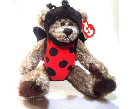 TY Bear, Bugsy Always A Lady, in excellent condition, H: 20 cm. P&amp;P Group 1 (£14+VAT for the first lot and £1+VAT for sub