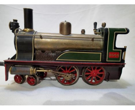 Early Bing gauge 1 live steam, 4.4.0 engine only, missing tender, conrods and burner, re-furbished to a good condition, displ
