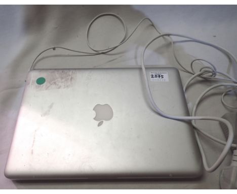 Apple MacBook Pro laptop computer, operating OSX Mavericks, reset to start-up, with power supply. P&amp;P Group 3 (£25+VAT fo