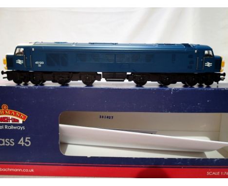 OO scale Bachman 32-677A class 45 diesel, blue 45120, fitted Loksound channel 1, very good - excellent condition, box with we