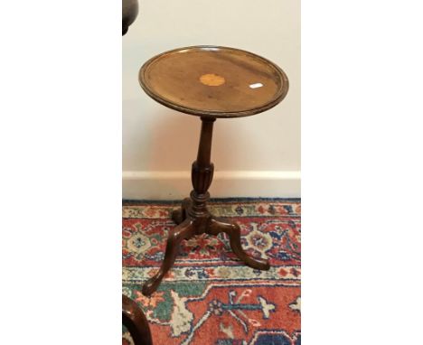 A 19th Century French walnut pot cupboard with single drawer above a cupboard door 43 cm wide x 32 cm deep x 79 cm high, two 