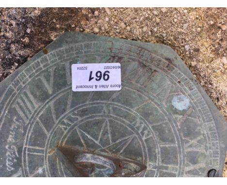 A collection of various stone and reconstituted stone ornaments including sundial, bird bath, two garden urns, two staddle st