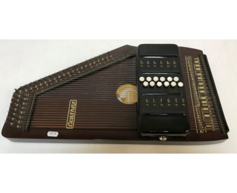 A 20th Century Musima Markneukirchen cord harp or chord zither, together with a guitar zither by A Schellenberg of Wiesbaden