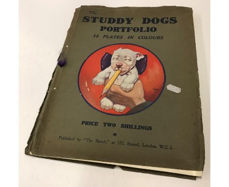 One volume "The Studdy Dogs Portfolio" fifteen plates in colours published by The Sketch London