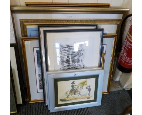 A limited edition print after Jeff Hunt, Nelsons ships signed in the margin by the artist together with another limited editi