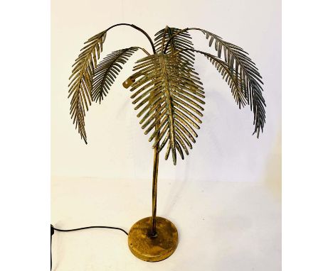 PALM TREE TABLE LAMP, gilt metal, 80cm H x 48cm diam. 