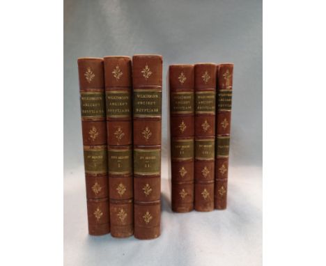 Manners and Customs of the Ancient Egyptians, 6 vols. mixed edition 1837-42, 8vo, first and second series with plate volume, 