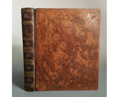 Travels in the Interior Districts of Africa. London: for the author 1799, 4to, second edition, with portrait, 8 plates and ma