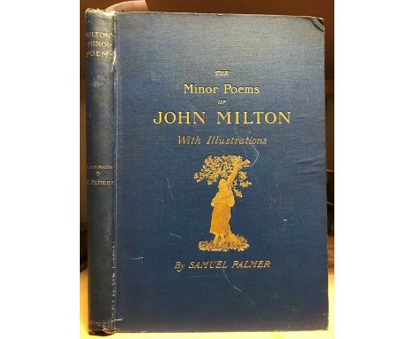 The Shorter Poems of John Milton, Seeley &amp; Co 1889, folio, title in red and black, 12 photogravure plates after etchings 