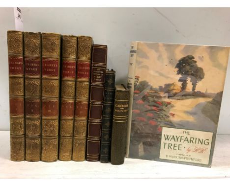 The Works, 5 vols., 1823, 8vo, full green diced calf by White, foxing, joints rubbed, one board near detached; CAMUS (A) Coll