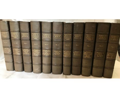 An Essay towards a Topographical History of The County of Norfolk, in 11 volumes, 1805, 8vo, plates, uncut, light foxing, mod