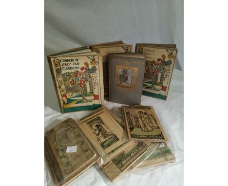 WATERFIELD (Margaret) Corners of Grey Old Gardens, first edition, Foulis 1914, 8vo, tipped in plates, coloured covers by Jess