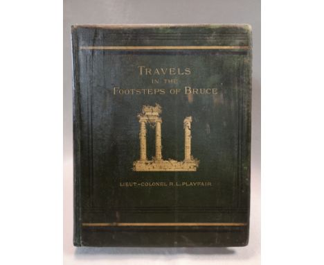 Travels in the Footsteps of Bruce in Algeria and Tunis. London 1877, 4to, plates, folding coloured map, rebacked original clo