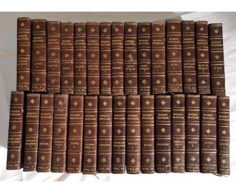 The Modern Traveller, in 30 vols., 1830, 12mo, plates, occasional light staining, half calf (30)