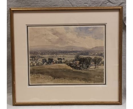 The Vale of Clevedon, Somerset, watercolour, inscribed with title, 26.5 x 35cm, in gilt frame; illustrated in 'The Price Guid