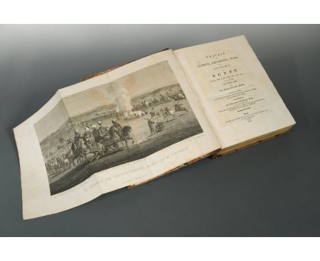 Travels in Turkey, Asia-Minor, Syria and Egypt. London: for Richard Phillips 1803, 4to, folding engraved frontispiece, 20 pla