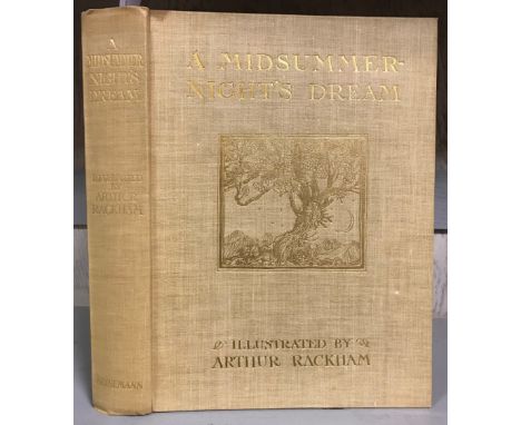 A Midsummer Night's Dream, Heinemann 1908, 4to, 40 tipped in colour plates with captioned guards, some light spotting, origin