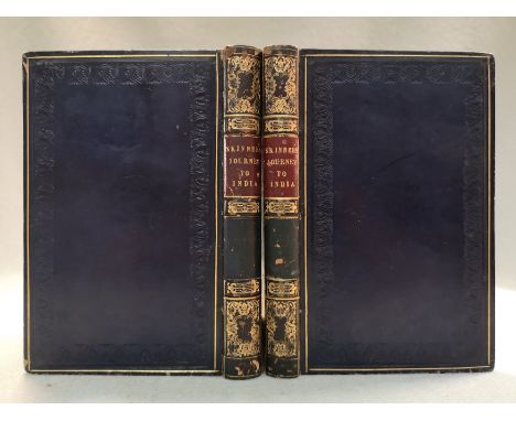 ELWOOD (Anna 'Mrs Colonel') Narrative of a Journey Overland from England to... India, in 2 vols., London 1830, 8vo, 6 aquatin