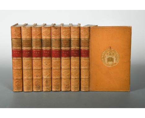 The History of the Decline and Fall of the Roman Empire, in 8 vols., 1862, 8vo, portrait and folding maps, full polished priz