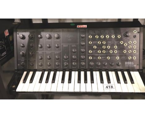 Korg model MS-20 mini syntheses with power adaptor. P&P Group 3 (£25+VAT for the first lot and £5+VAT for subsequent lots)Con