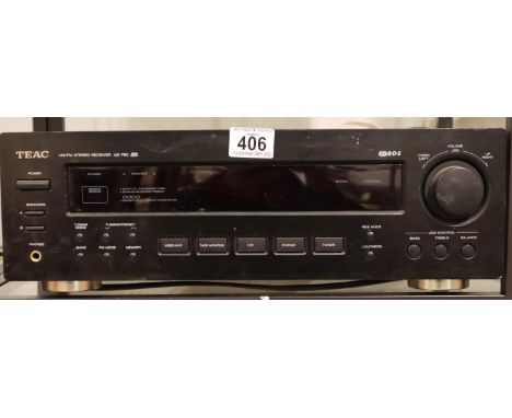 Teac AM/FM stereo receiver. P&P Group 3 (£25+VAT for the first lot and £5+VAT for subsequent lots)Condition Report: All elect
