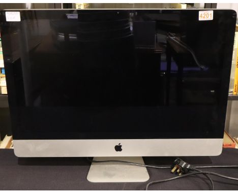 Apple iMac 27 inch screen, untested. Not available for in-house P&P, contact Paul O'Hea at Mailboxes on 01925 659133Condition