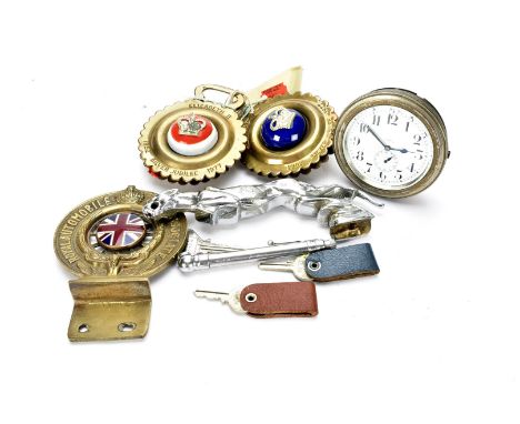 Motoring Badges, a brass Royal Automobile Club Associate bar badge No B20603 by D.G.Collins Ltd London with enamelled Union c
