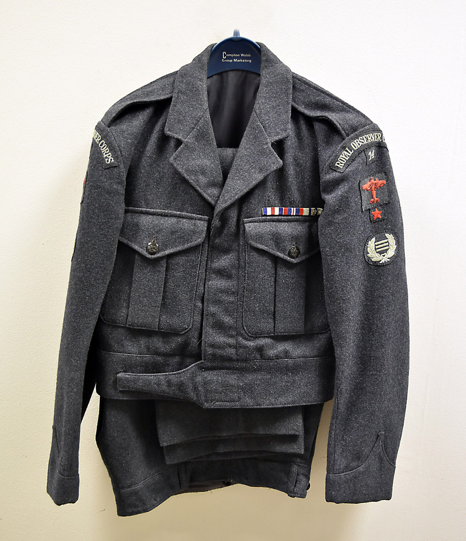 An RAF Royal Observer Corps No.2 Dress N.P uniform, dated 1964 ...