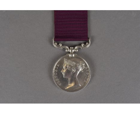 A pre-war Army Meritorious Service medal, with Queen Victoria young head, on first type ribbon, awarded to SERGT R.BROWN LATE