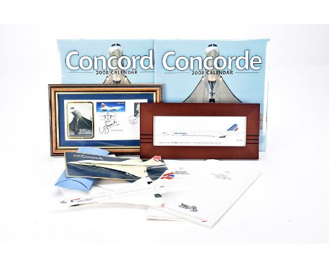 Aviation Concorde, a large collection of related memorabilia including, Links of London-hallmarked silver key ring ( boxed), 