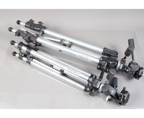 Two Manfrotto Aluminium Tripods, a Manfrotto Art 162, with 229 Manfrotto pan and tilt head and an Art 074, with 029 pan and t