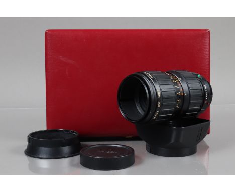 An Angenieux 35-70mm f/2.5-3.3 Lens, Canon FD mount, serial no 1503508, barrel G, some ageing, elements VG, in presentation c