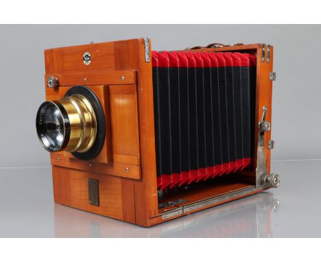 A Goldmann Wien Herlango 12 x 17cm (5 x 7in) Tailboard Camera, formerly the property of the Austrian art historian Dr Otto Ku