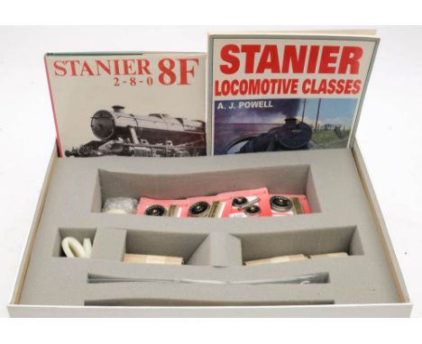 DJH for Tower Models. An unmade O gauge kit TC14 'LMS/BR Stanier 8F 2-8-0 (Riveted Tender): boxed with instructions (contents