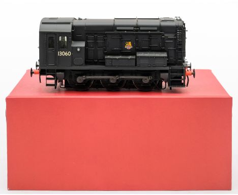 SanCheng  (China)  or similar. An O gauge BR Class 08 0-6-0 Diesel Shunter: BR Black No. 13060, boxed. 