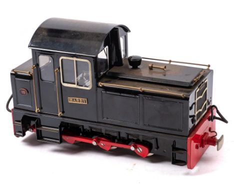 Roundhouse Engineering Co Ltd. An O gauge  'Castle' class 0-6-0  diesel locomotive 'Harry':  black fitted RC and sound, chass