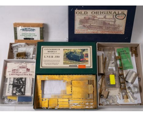 Connoisser Modles and others. A group of O gauge model kits: including LNER J50, Old Original GCR Class9K LNER C13 4-4-2 tank