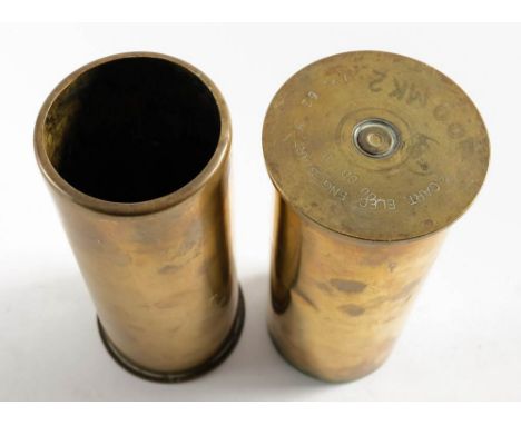 Two brass Electric Engine starting cartridge cases: (2)