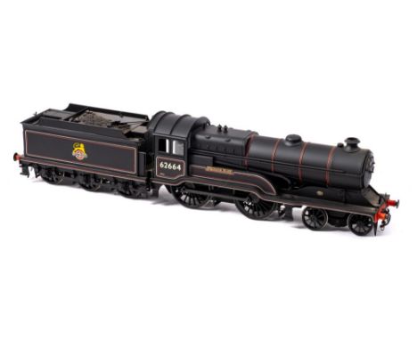 A kit built O gauge model of a BR  D11/1 Class 4-4-0 locomotive and tender 'Princess Mary', No 62664: black with red and whit
