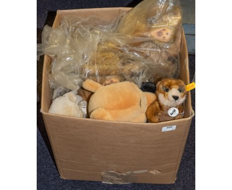 A small Steiff plush figure 'Rico' and a collection of miscellaneous Teddy bears: (a lot)