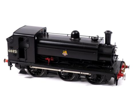 A kit built O gauge model of a BR/Ivatt J52/2 0-6-0T  locomotive No 68851:  